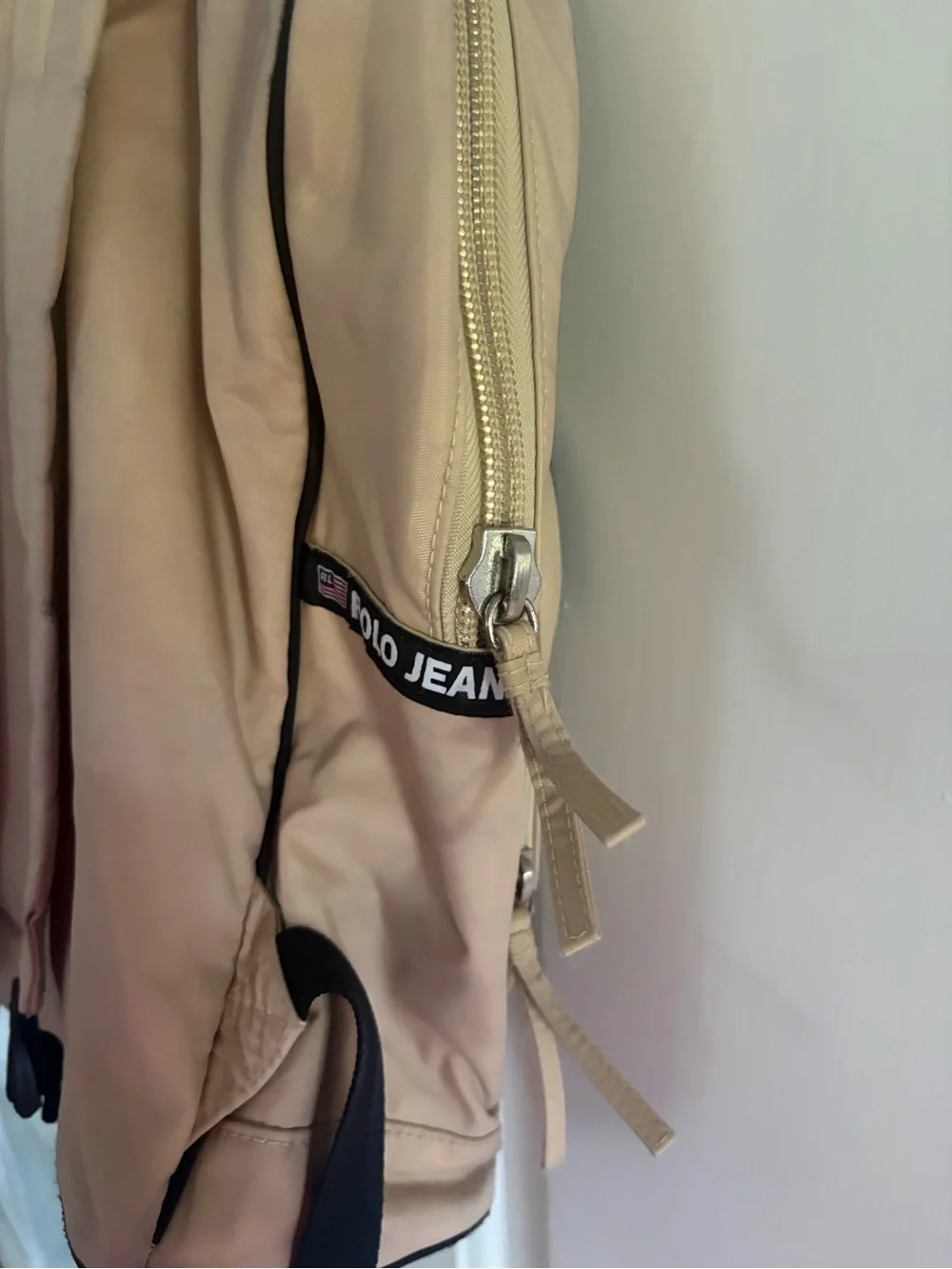 Vintage Ralph Lauren Polo Jeans Co. Backpack Beige Tan Y2K 90’s